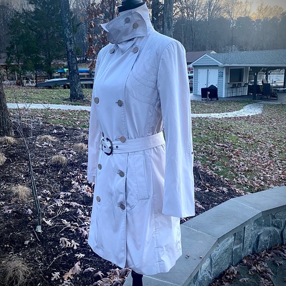 STELLA McCARTNEY🔸Fabulous Lite cream color Trench Coat🔸WOW DETAILS🔸STUNNING ! - Picture 10 of 17
